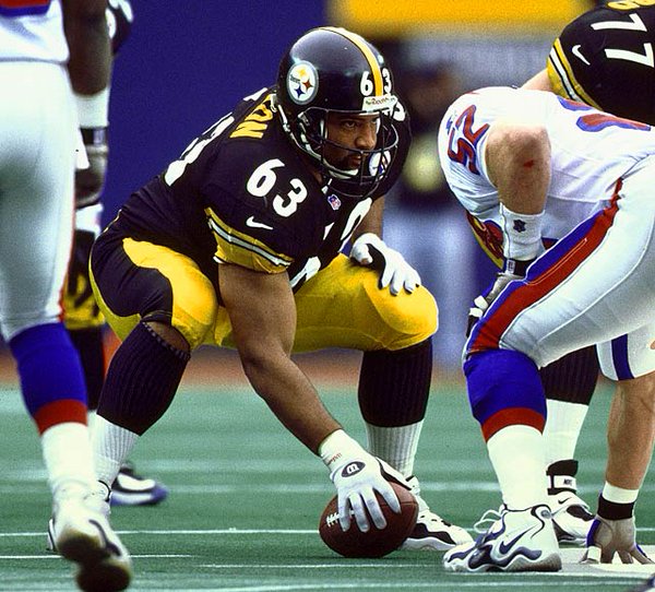 Photo of Dermontti Dawson, former center for the Pittsburgh Steelers.
