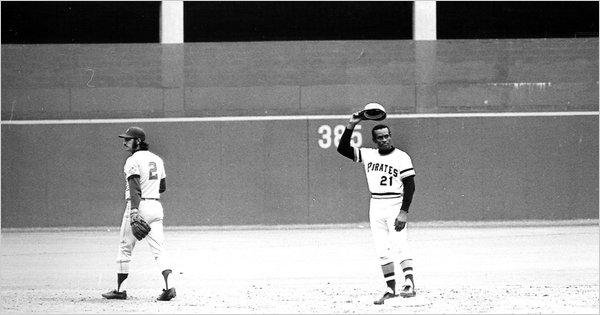 Photo of deceased Pittsburgh Pirate Roberto Clemente.