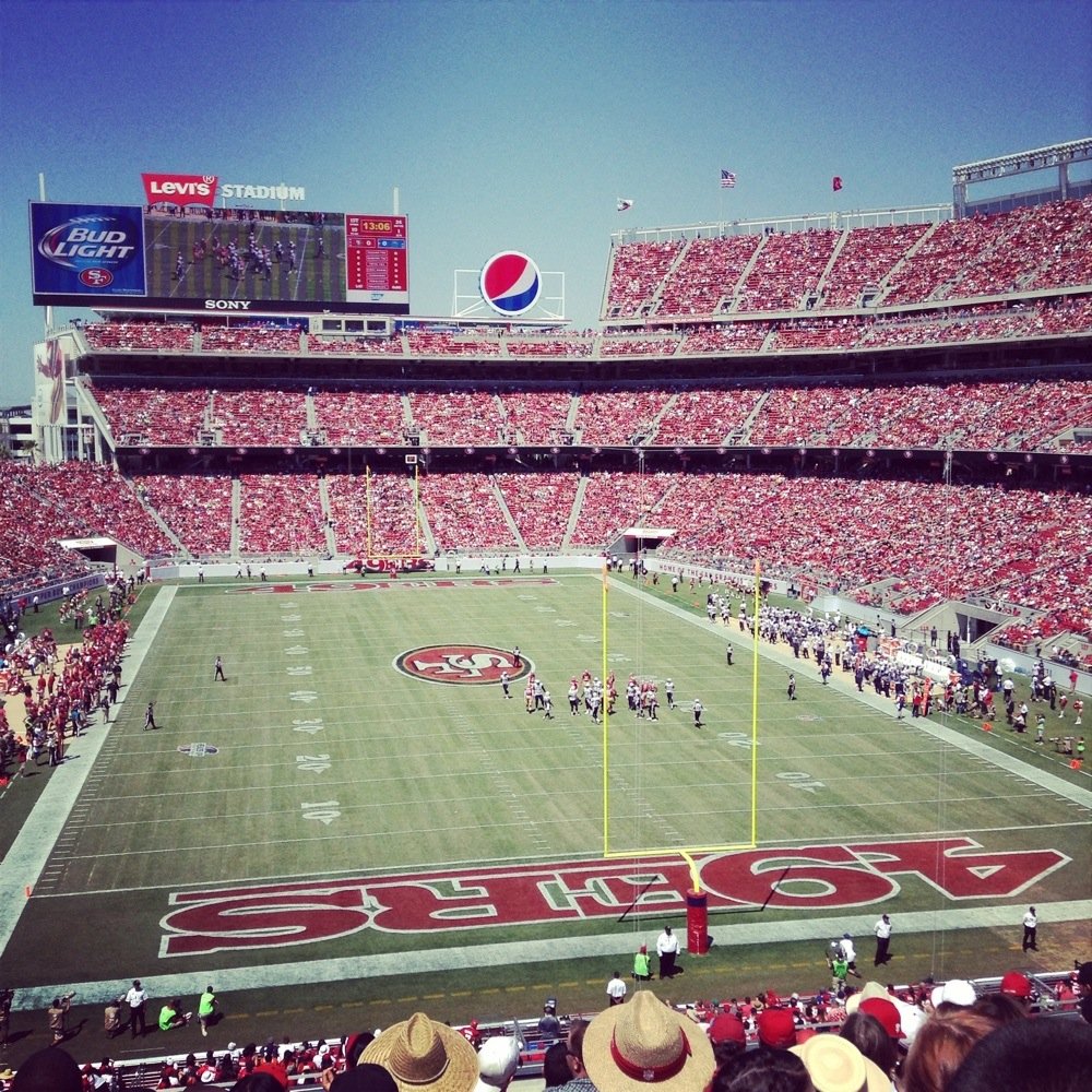 Seat view from section 230 at Levi’s Stadium, home of the San Francisco 49ers