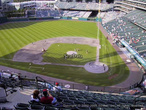 Seat view from section 558 at Progressive Field, home of the Cleveland Indians