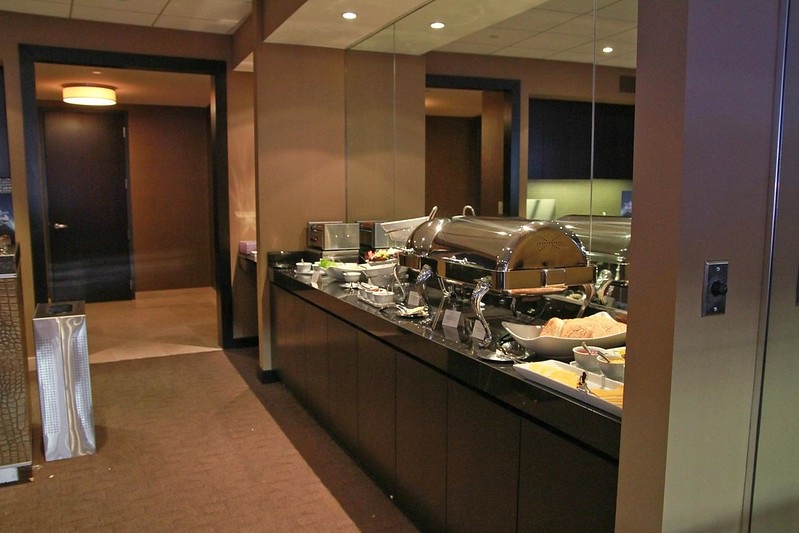 Photo of catered food inside a luxury suite at AT&T Stadium. Home of the Dallas Cowboys.