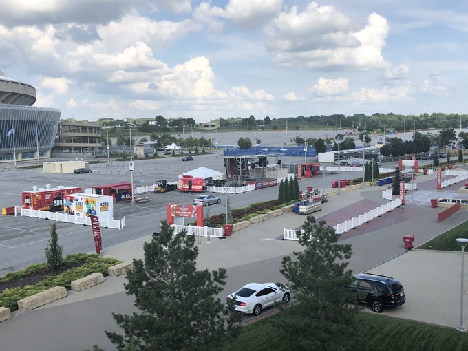 Photo of the Ford Tailgate District outside of Arrowhead Stadium, home of the Kansas City Chiefs.