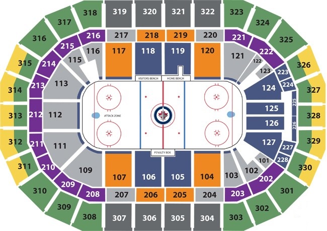 Bell MTS Place Seating Chart, Winnipeg Jets