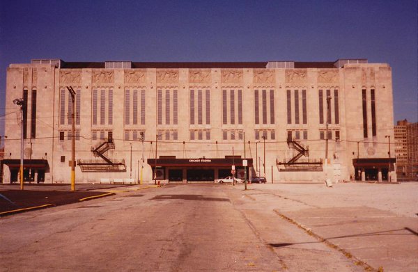 Photo of an abandoned Chicago Stadium awaiting it's demolition in 1995. 