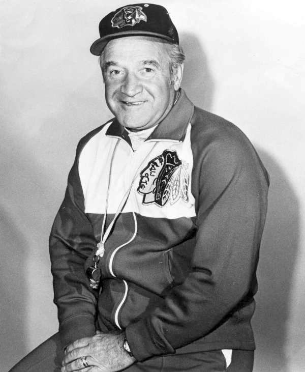 Photo of former Chicago Blackhawks head coach Billy Reay (1963-1977).  