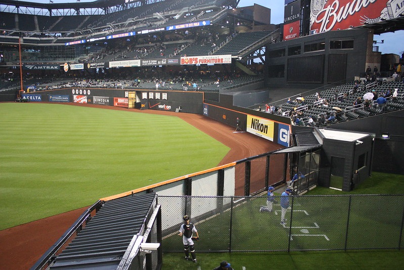 Photo of the bullpens at Citi Field. Home of the New York Mets.