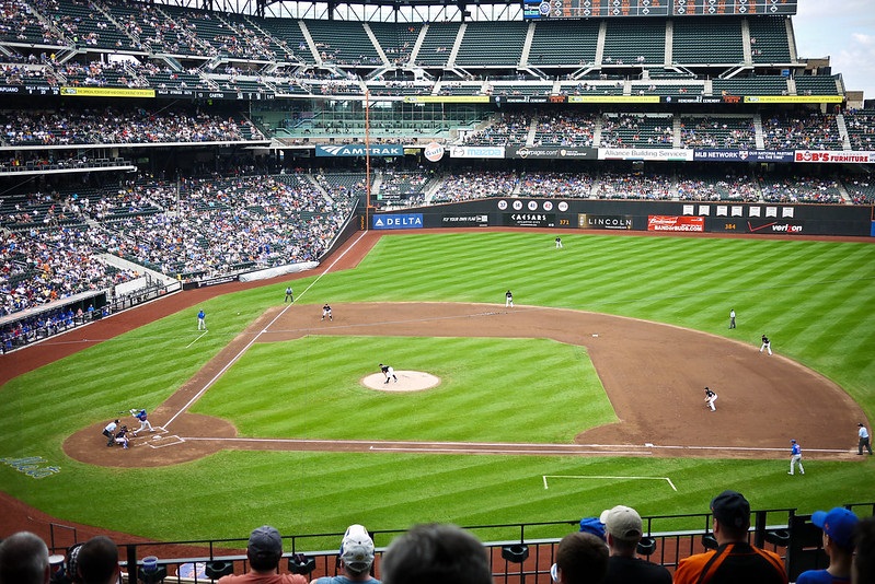 Photo taken from the excelsior level of Citi Field during a New York Mets home game.