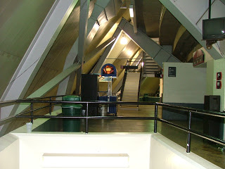 Photo of the upper level concourse at Civic Arena. 