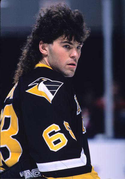 Photo of Jaromir Jagr, the greatest right winger in Pittsburgh Penguins history. 