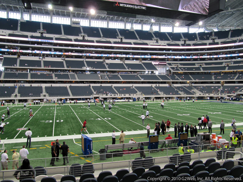 Seat view from section 137 at AT&T Stadium, home of the Dallas Cowboys