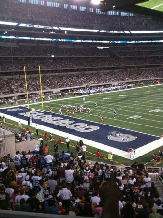 Seat view from section 243 at AT&T Stadium, home of the Dallas Cowboys