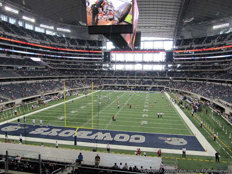 Seat view from section 246 at AT&T Stadium, home of the Dallas Cowboys