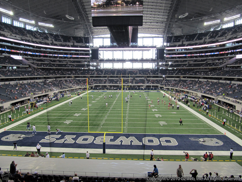 Seat view from section 247 at AT&T Stadium, home of the Dallas Cowboys