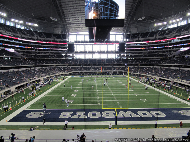 Seat view from section 248 at AT&T Stadium, home of the Dallas Cowboys