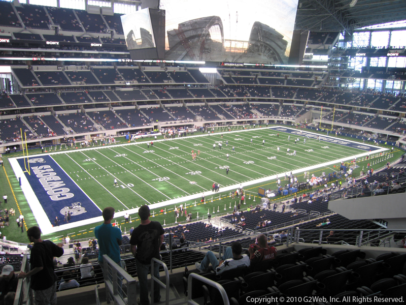 Seat view from section 316 at AT&T Stadium, home of the Dallas Cowboys