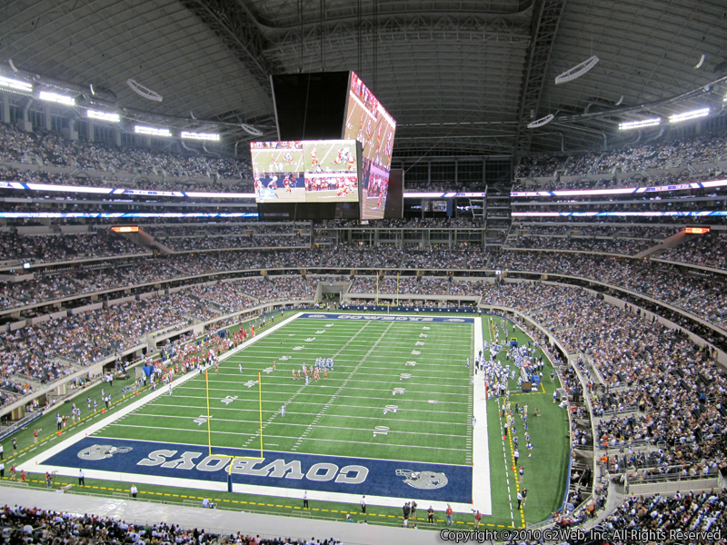 Seat view from section 321 at AT&T Stadium, home of the Dallas Cowboys