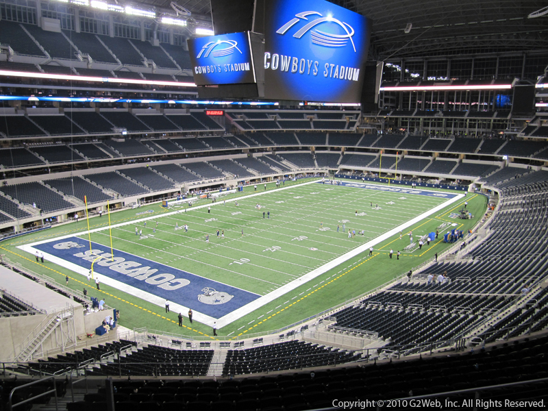 Seat view from section 343 at AT&T Stadium, home of the Dallas Cowboys