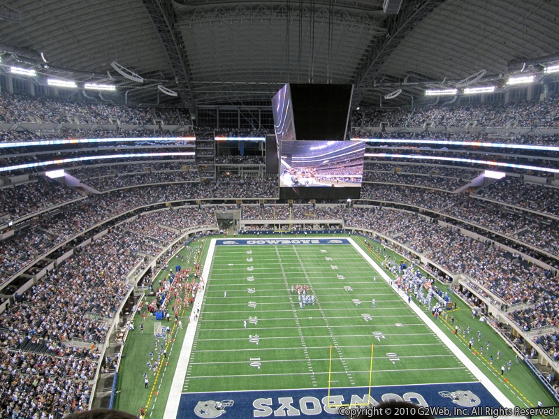 Seat view from section 429 at AT&T Stadium, home of the Dallas Cowboys