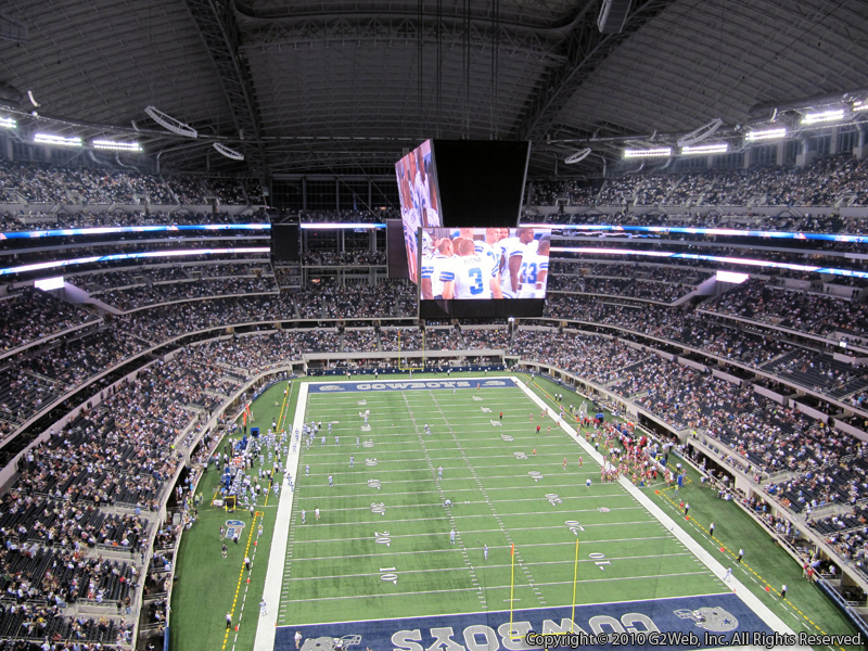 Seat view from section 459 at AT&T Stadium, home of the Dallas Cowboys