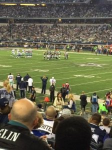 Seat view from section 107 at AT&T Stadium, home of the Dallas Cowboys