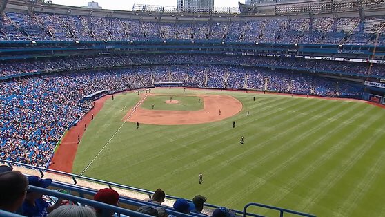 Photo of the Rogers Centre from the 500 level.