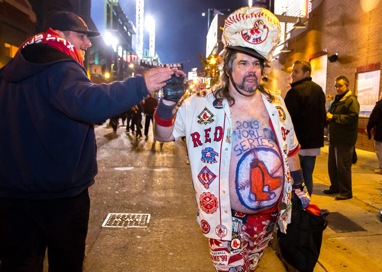 Mike Schuster, Boston Red Sox fan.