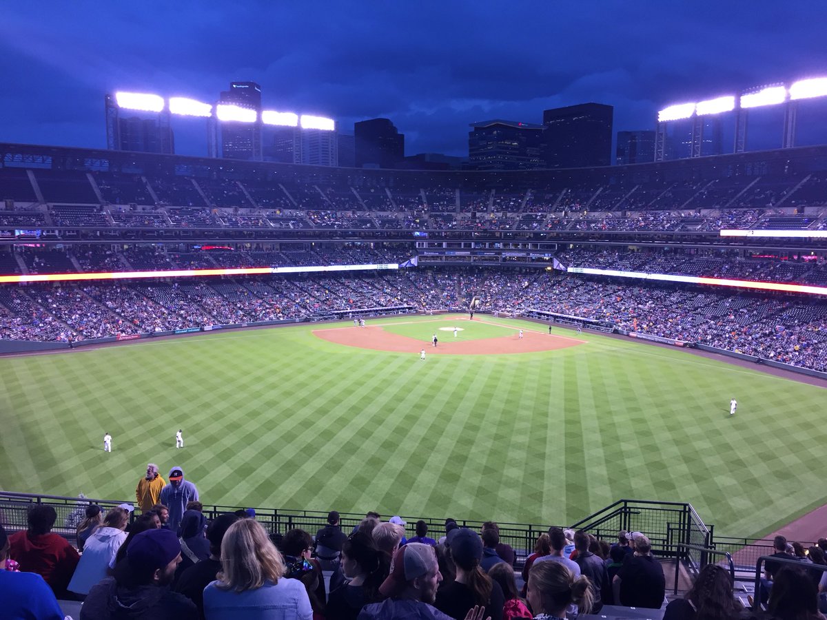 Photo of Coors Field from the Rockpile. Home of the Colorado Rockies.