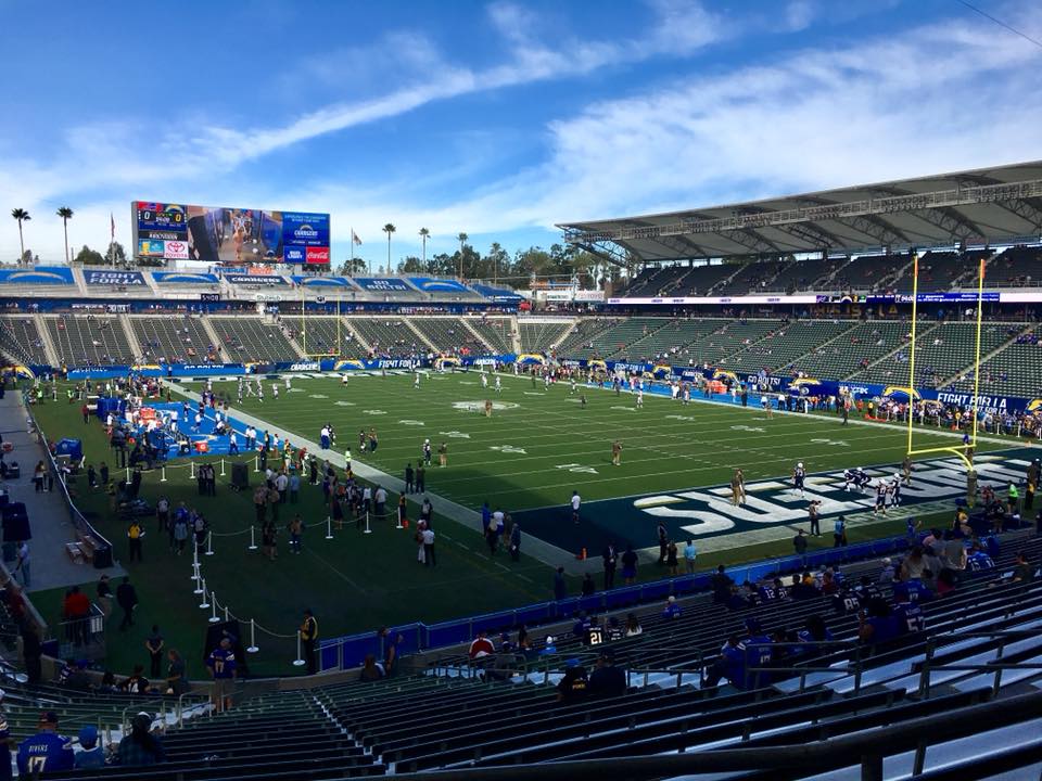 Photo of Dignity Health Sports Park, home of the Los Angeles Chargers.