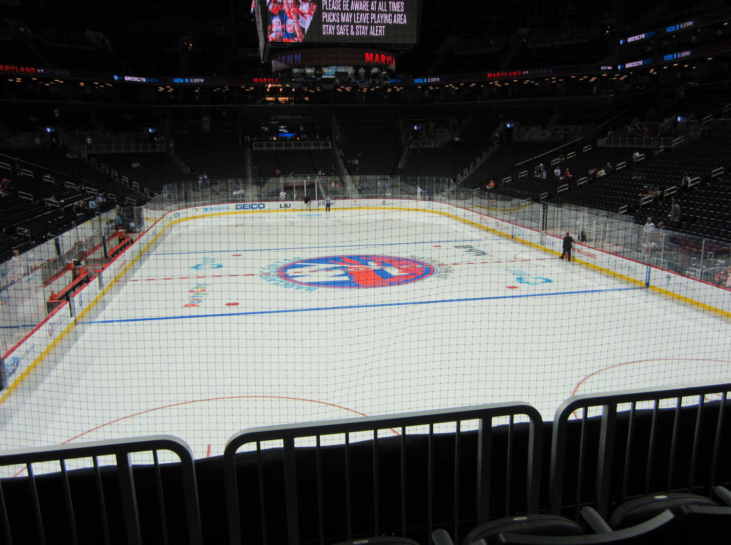 Seat view from section 1 at the Barclays Center, home of the New York Islanders
