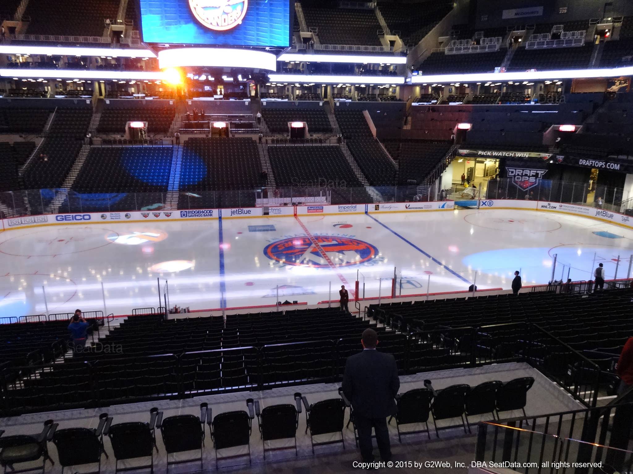 Seat View from Section 108 at the Barclays Center, home of the New York Islanders