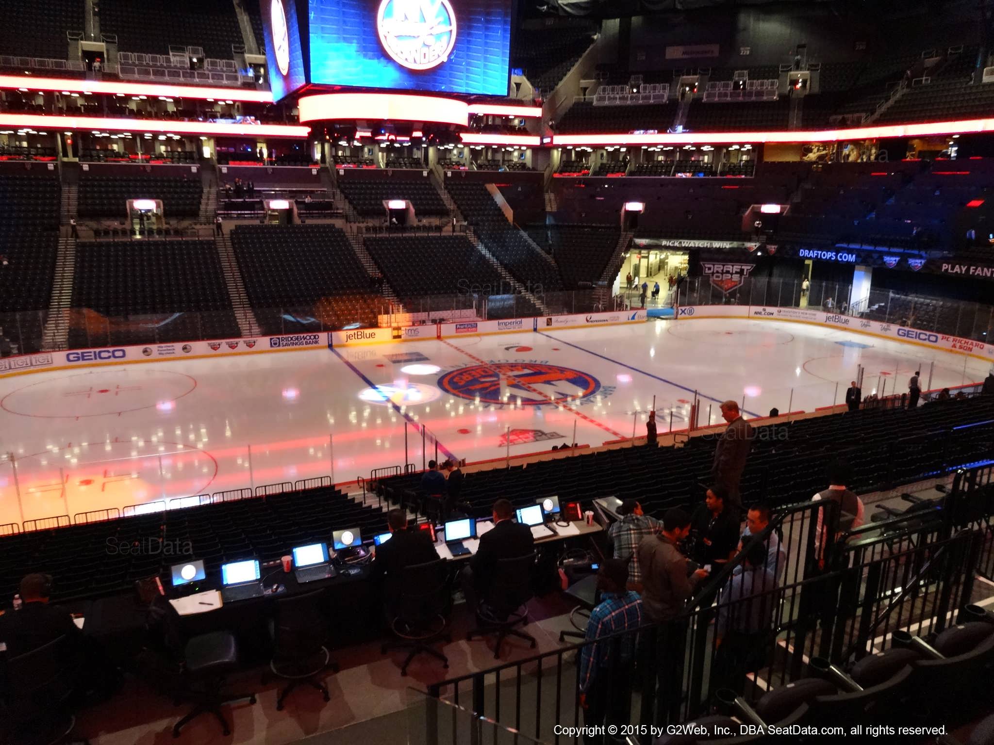 Seat View from Section 109 at the Barclays Center, home of the New York Islanders
