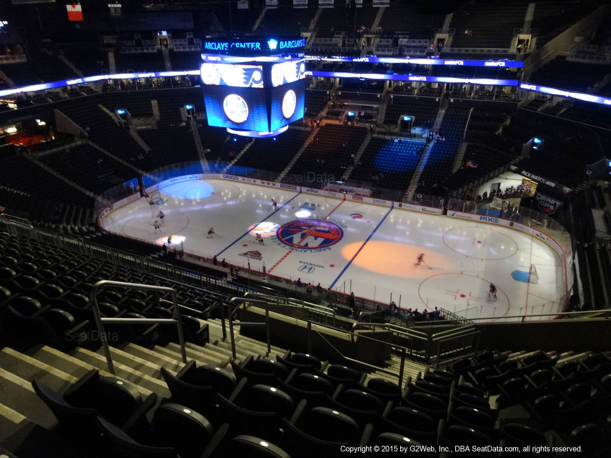 Seat View from Section 205 at the Barclays Center, home of the New York Islanders