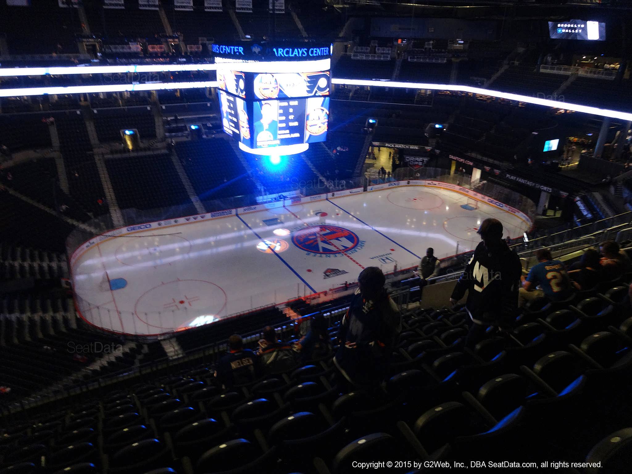 Seat View from Section 210 at the Barclays Center, home of the New York Islanders