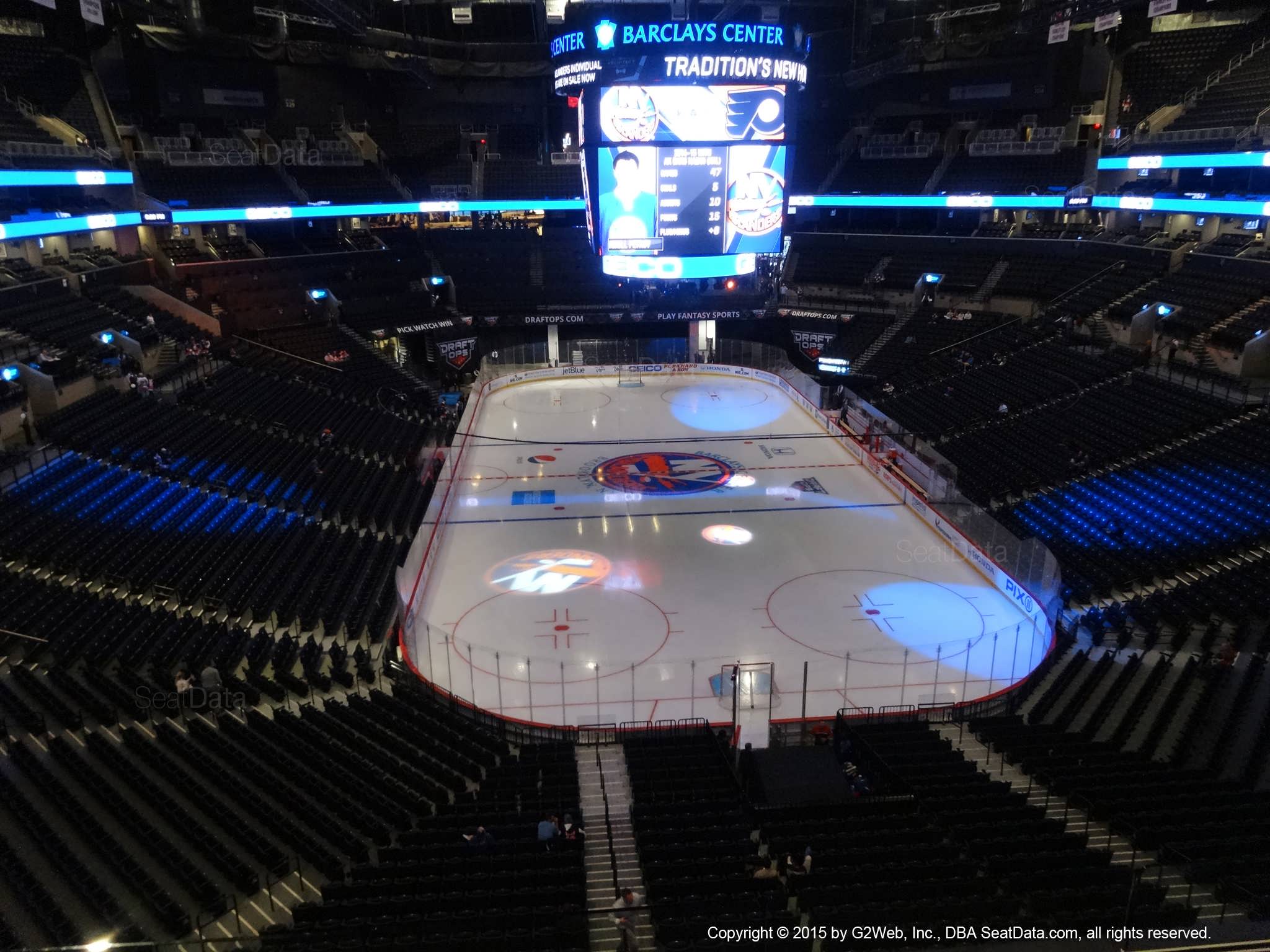 Seat View from Section 217 at the Barclays Center, home of the New York Islanders