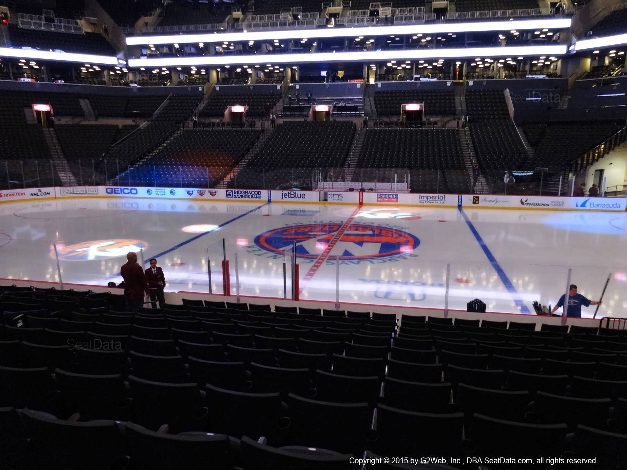 Seat view from section 7 at the Barclays Center, home of the New York Islanders