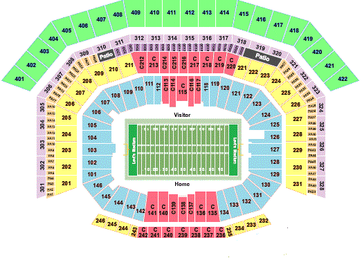 Levi's Stadium Seating Chart, San Francisco 49ers