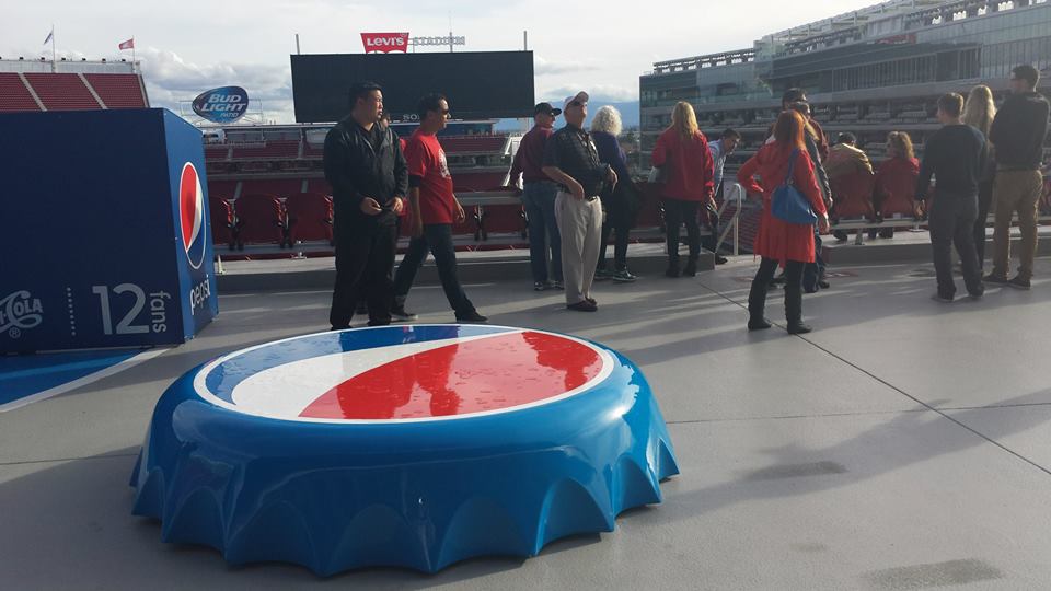 Photo of the Pepsi Fan Deck at Levi's Stadium, home of the San Francisco 49ers.