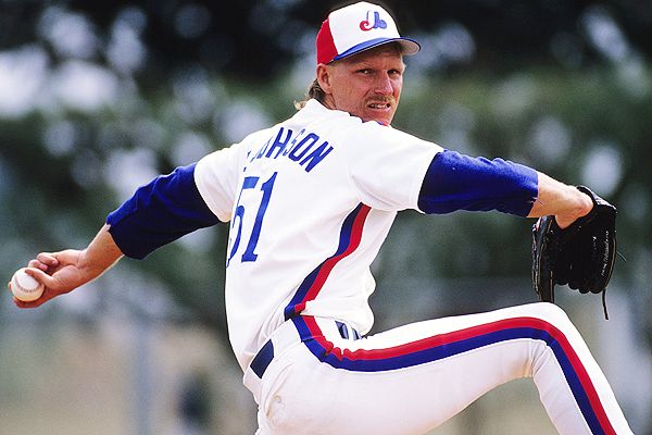 Photo of Hall of Famer Randy Johnson while with the Montreal Expos.