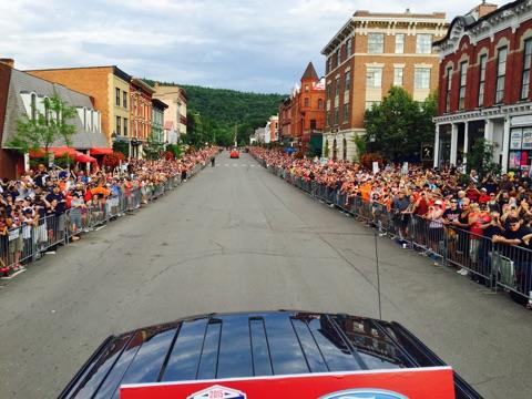 Photo taken from the Legends Parade in Cooperstown, New York.