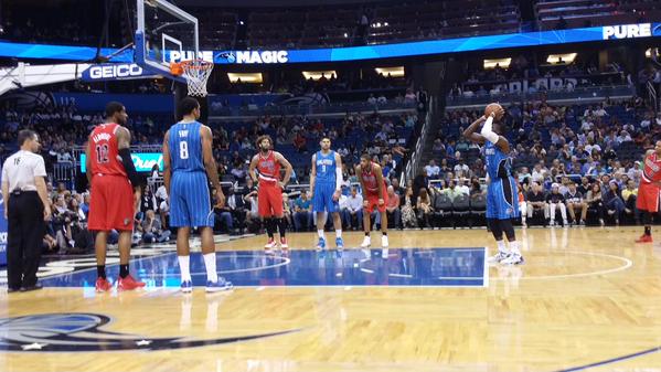 Seat view from Floor West at the Amway Center, home of the Orlando Magic