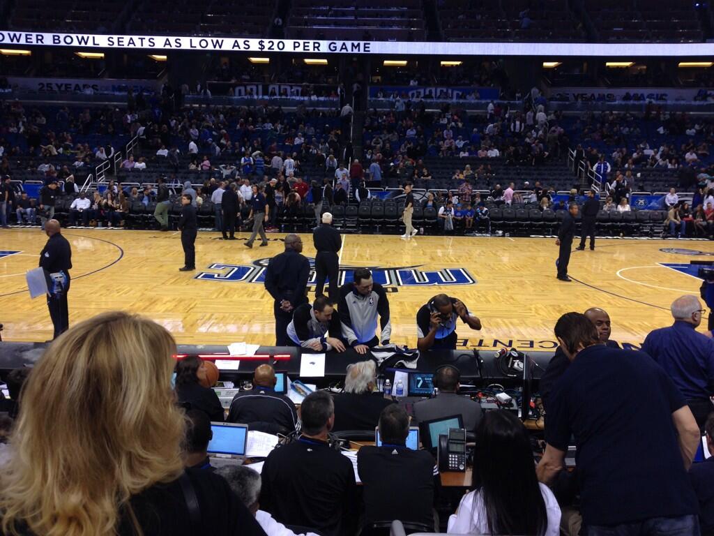 Seat view from section 105 at the Amway Center, home of the Orlando Magic. 