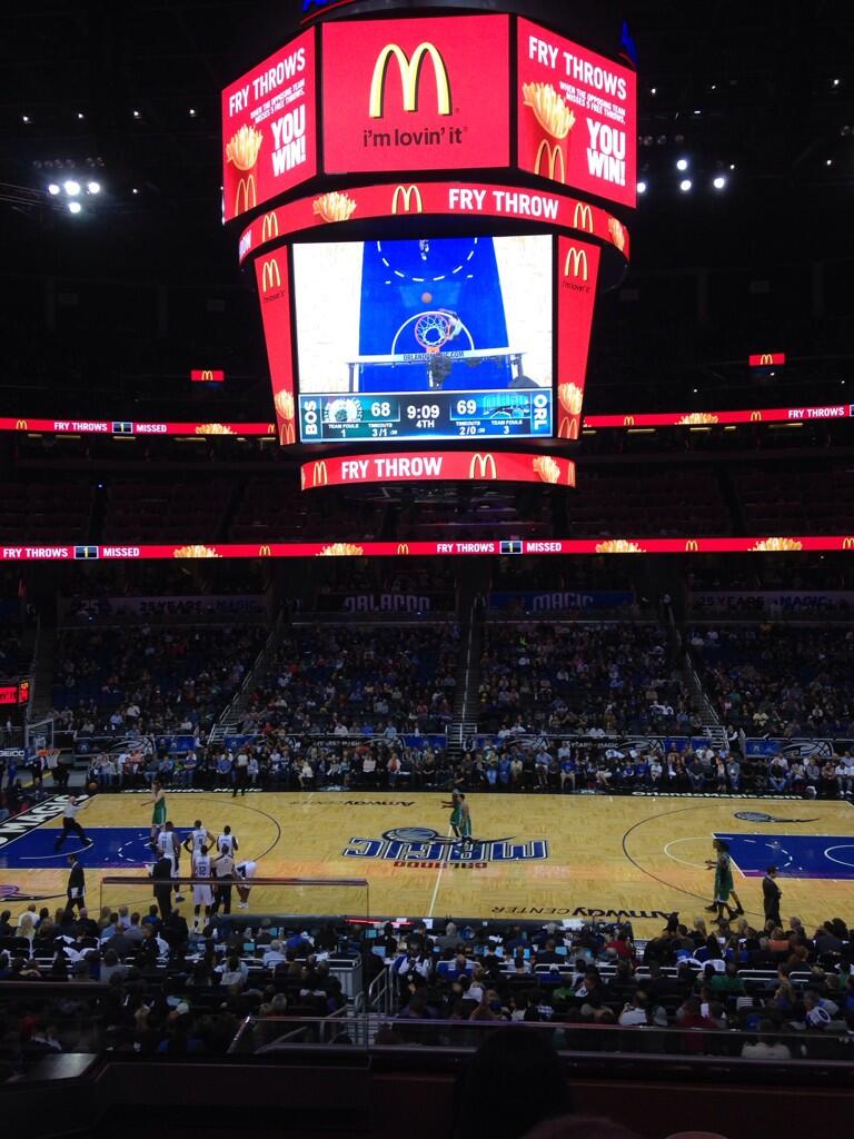 View from Club C at the Amway Center