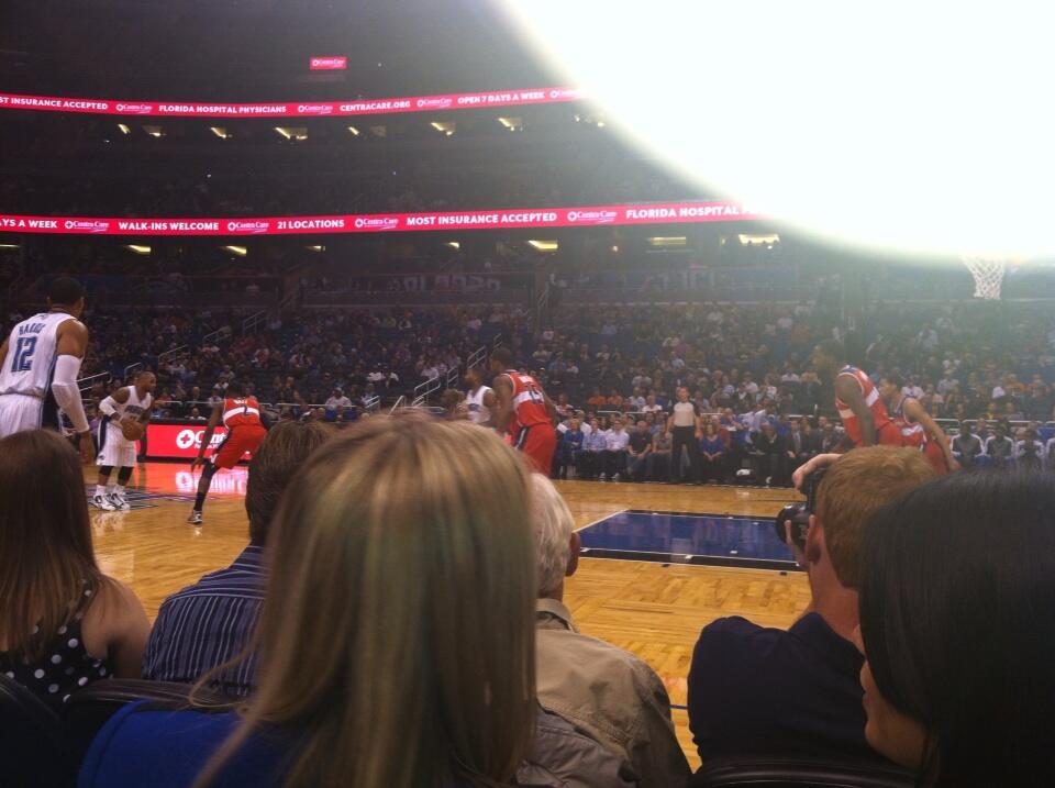View from Courtside East at the Amway Center