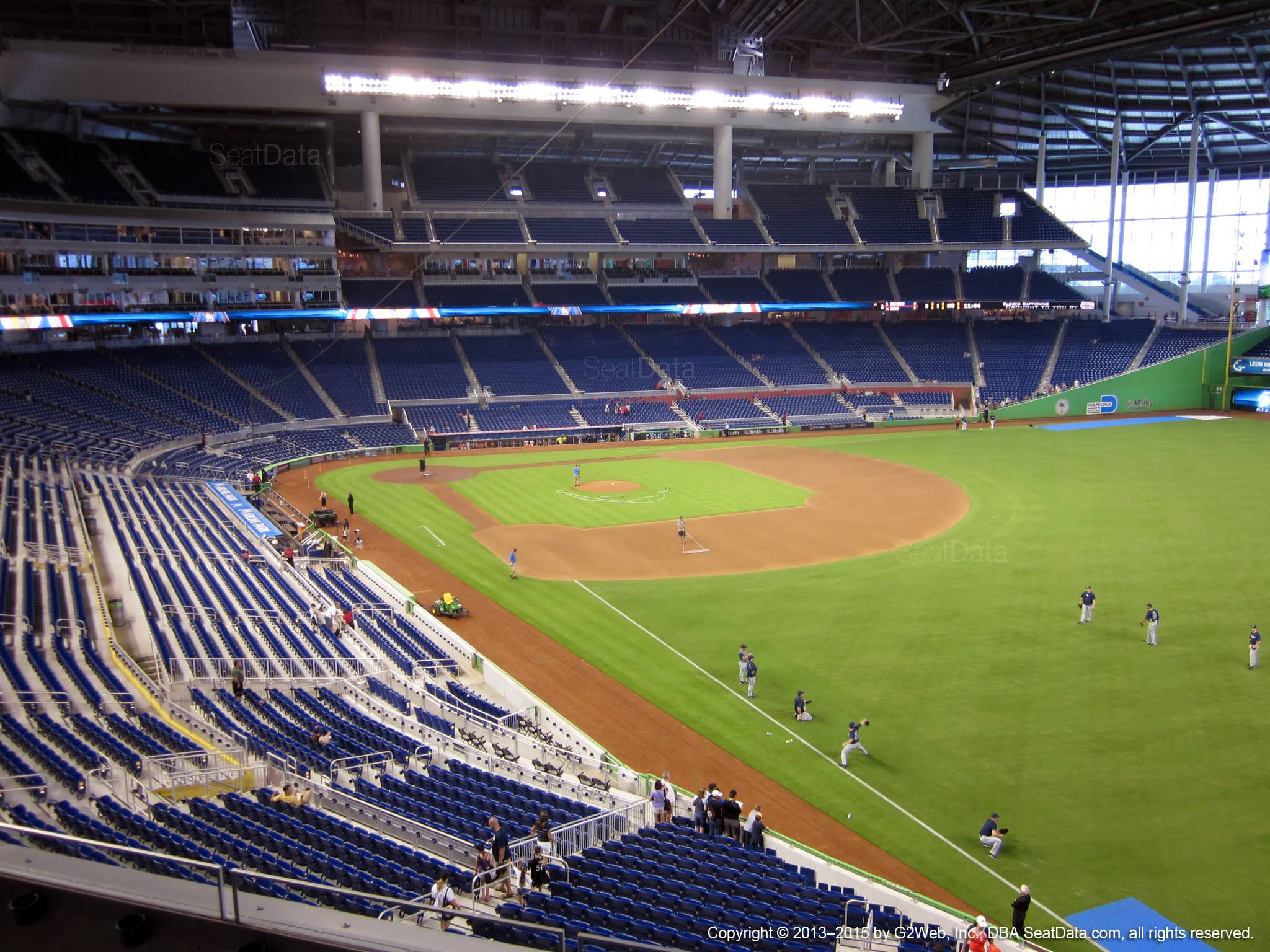 Seat view from section 202 at Marlins Park, home of the Miami Marlins