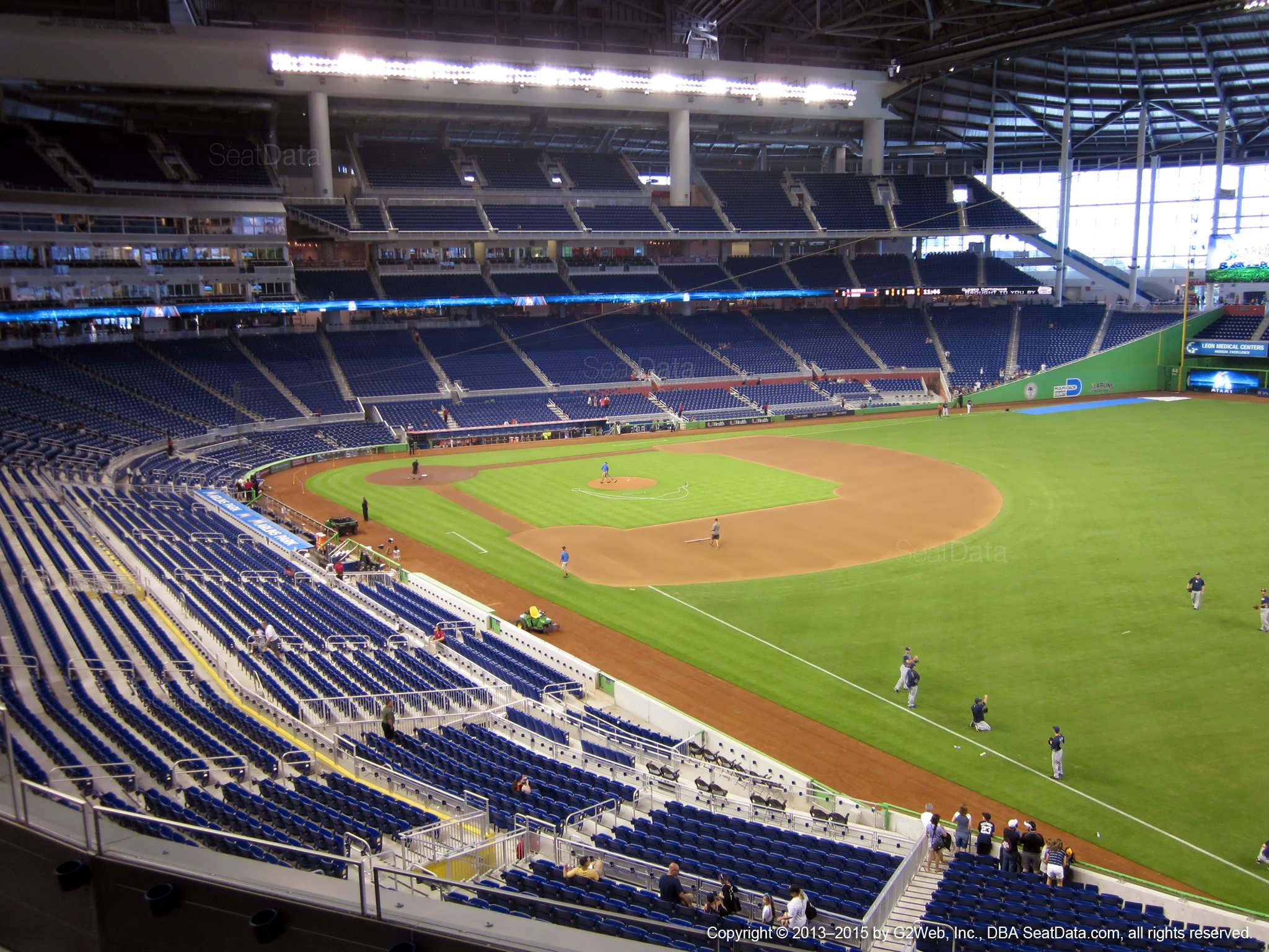 Seat view from section 203 at Marlins Park, home of the Miami Marlins