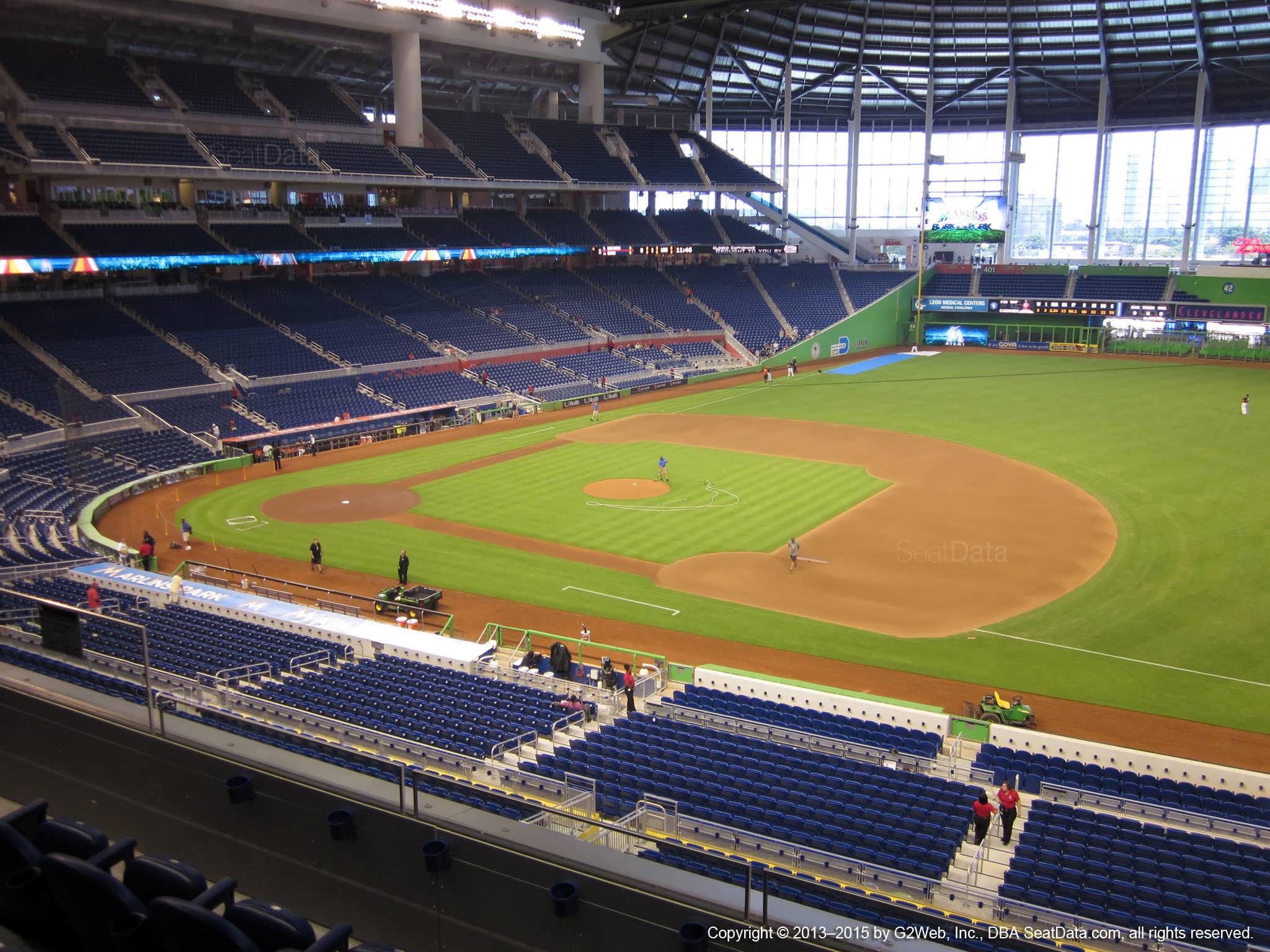 Seat view from section 207 at Marlins Park, home of the Miami Marlins