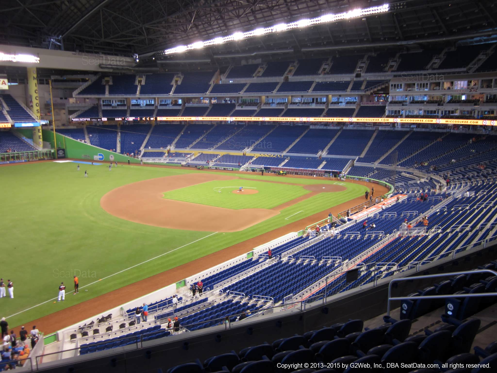 Seat view from section 226 at Marlins Park, home of the Miami Marlins