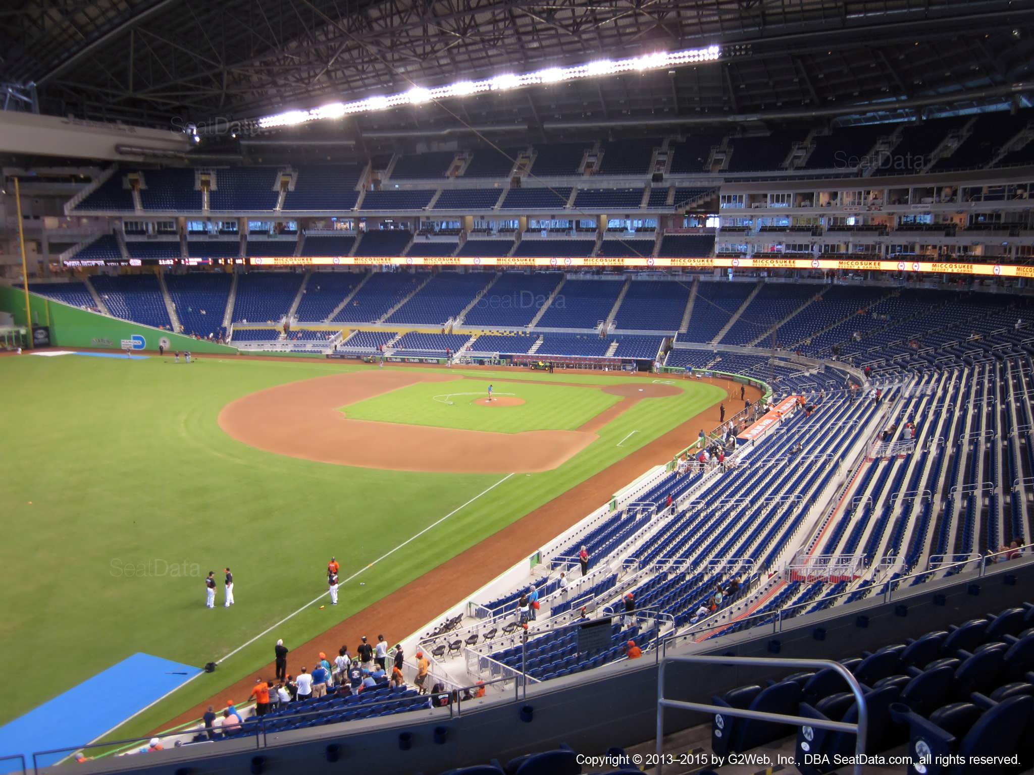 Seat view from section 228 at Marlins Park, home of the Miami Marlins
