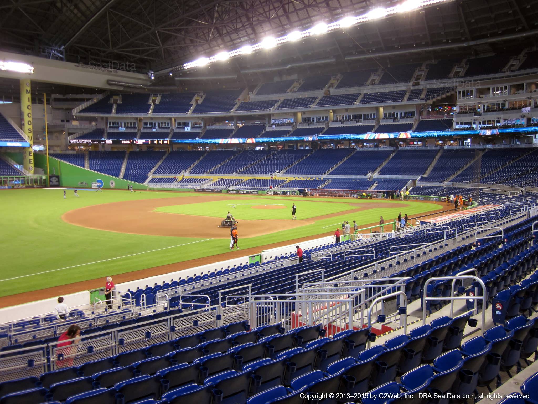 Seat view from section 24 at Marlins Park, home of the Miami Marlins