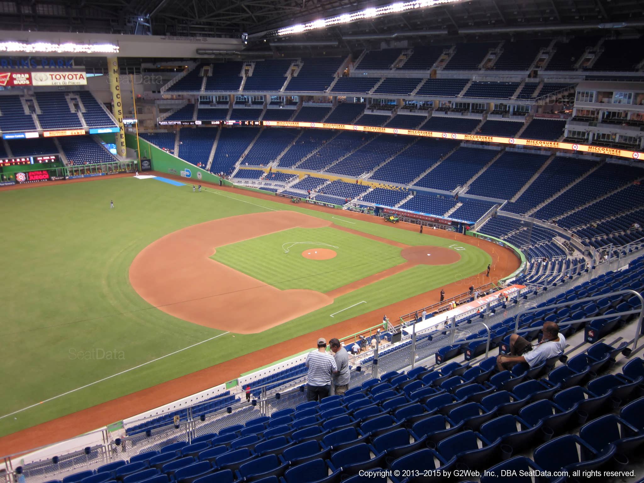 Seat view from section 324 at Marlins Park, home of the Miami Marlins